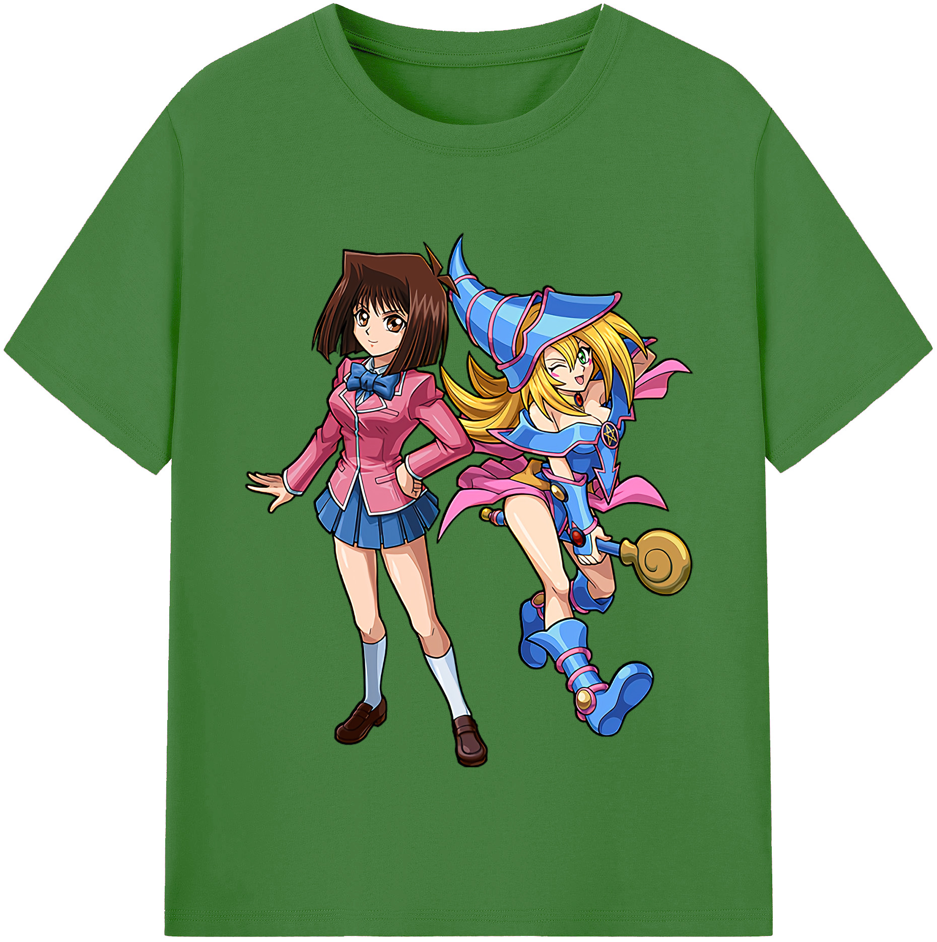 （画像用） 遊☆戯☆王 Yu-Gi-Oh! レディースカジュアルプリントTシャツ（綿100％）